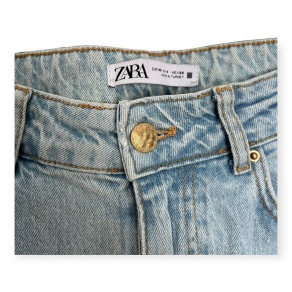 Zara Light Wash High Waist Skinny Jeans - Picture 4 of 8